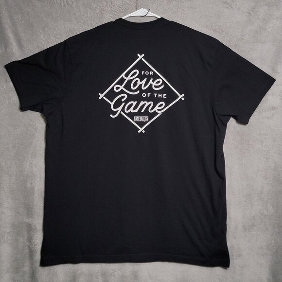 Baseballism Shirt Mens 3XL Black For Love of the Game Graphic Tee Baseball - Picture 1 of 8